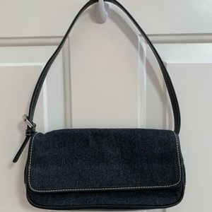 Black Wool Shoulder bag, Nine West